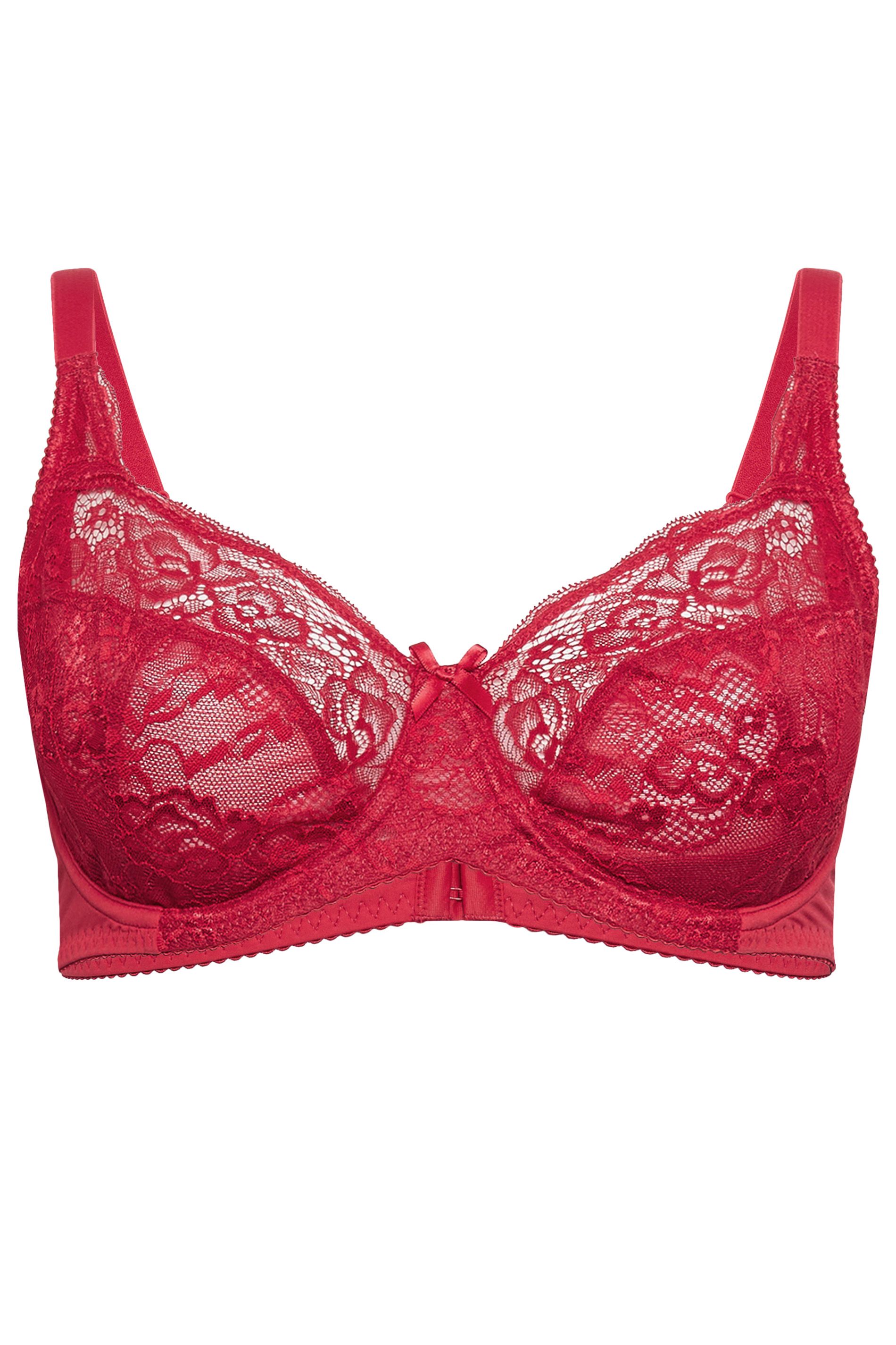Yours Stretch Lace Non-Padded Underwired Balcony Bra