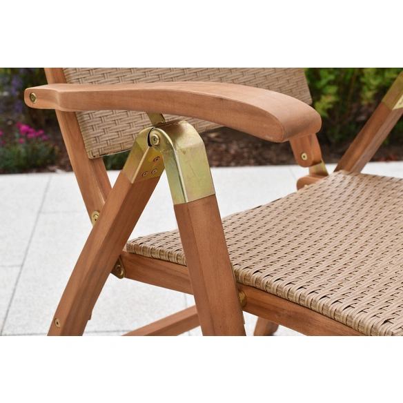 Gartenmöbelset »Capri«, 6 Sitzplätze, Akazienholz/Kunststoff