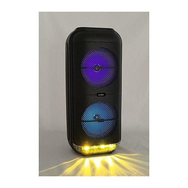 Enceinte Karaoké lumineuse - INOVALLEY - KA22-BTH - Bluetooth V5.0 - 49 cm - 500 W - Noir