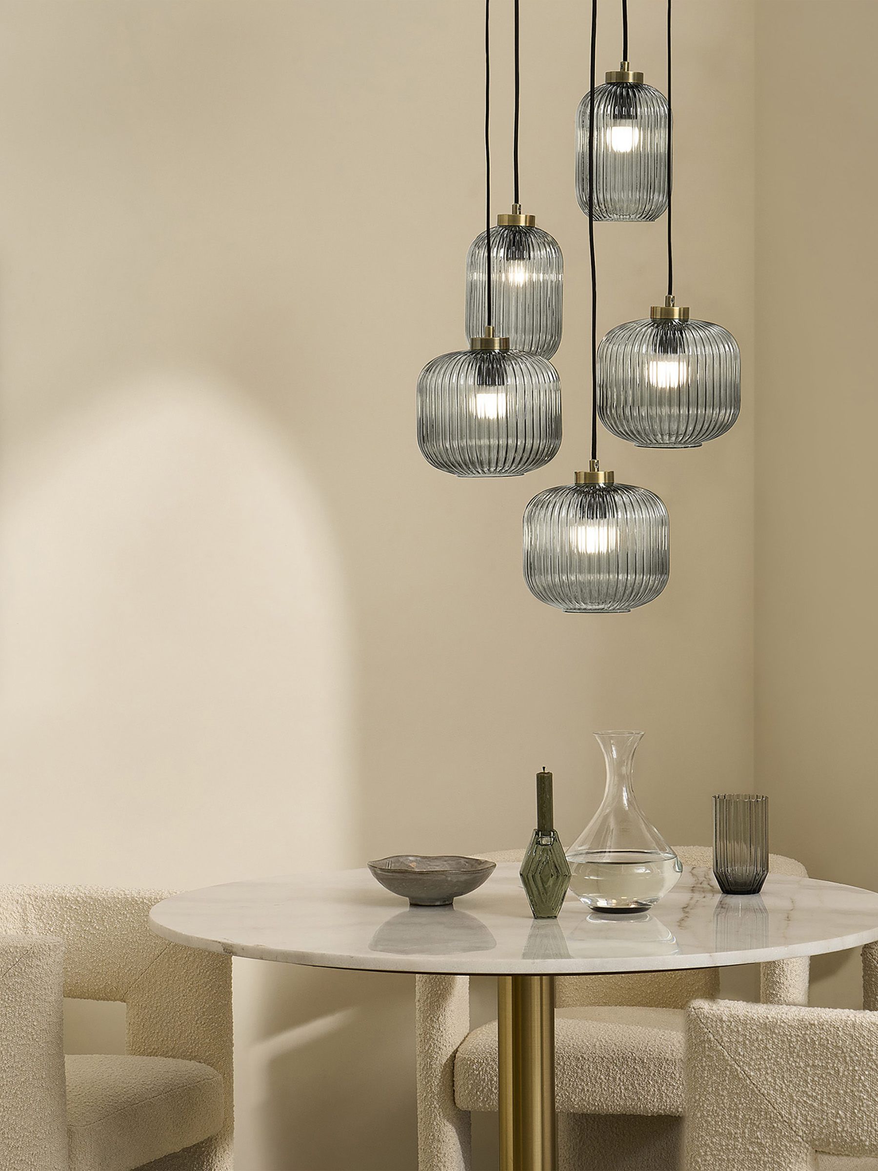 Grey Briz Ceiling Cluster Light