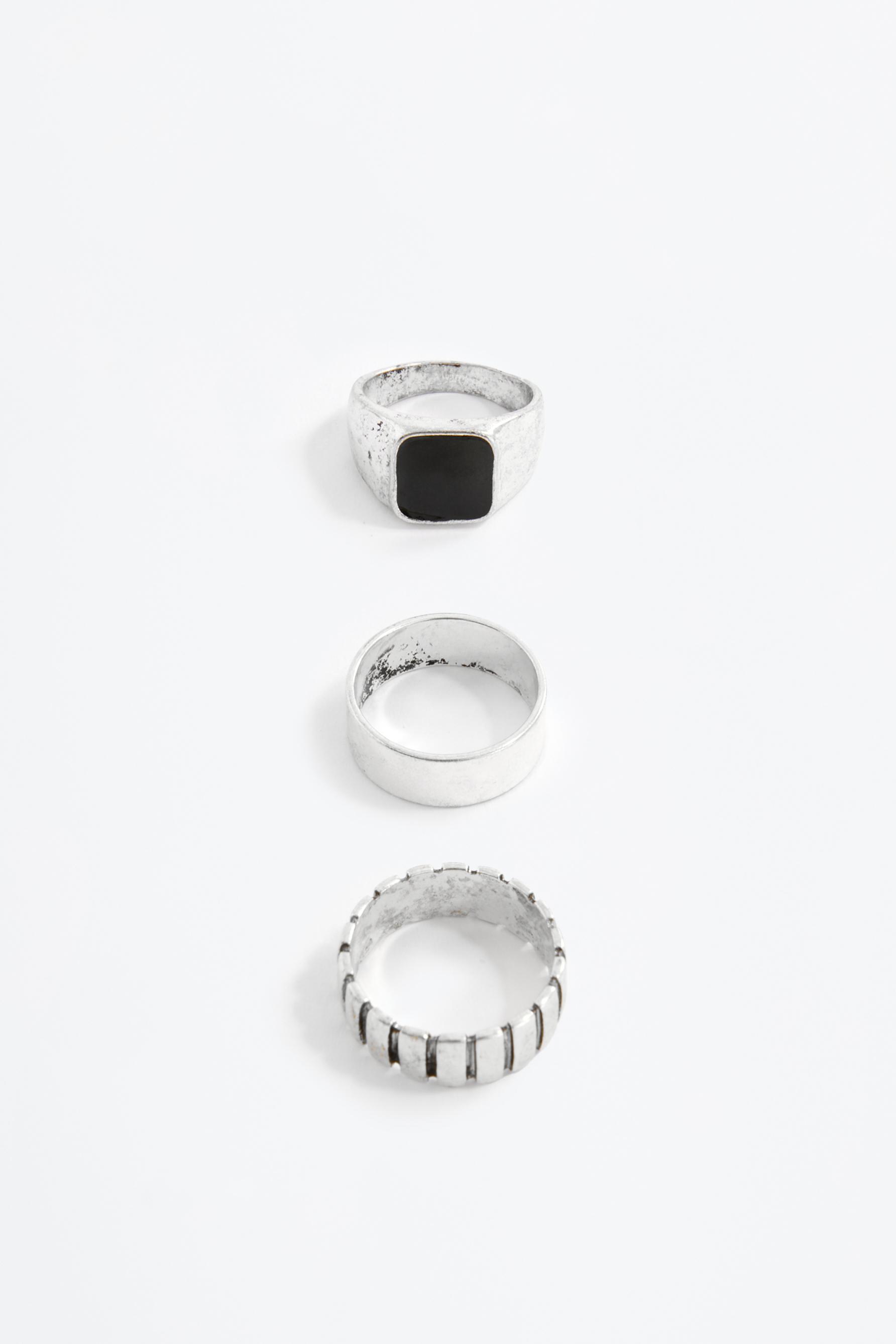 Pack 3 anillos combinados