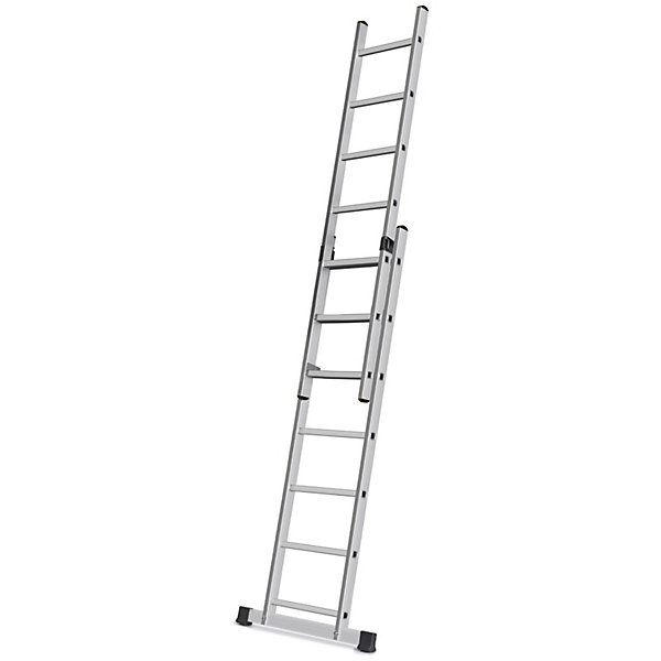 Echelle 2 Plans En Aluminium Modulable échafaudage Escabeau Plateforme De Travail 7 Marches