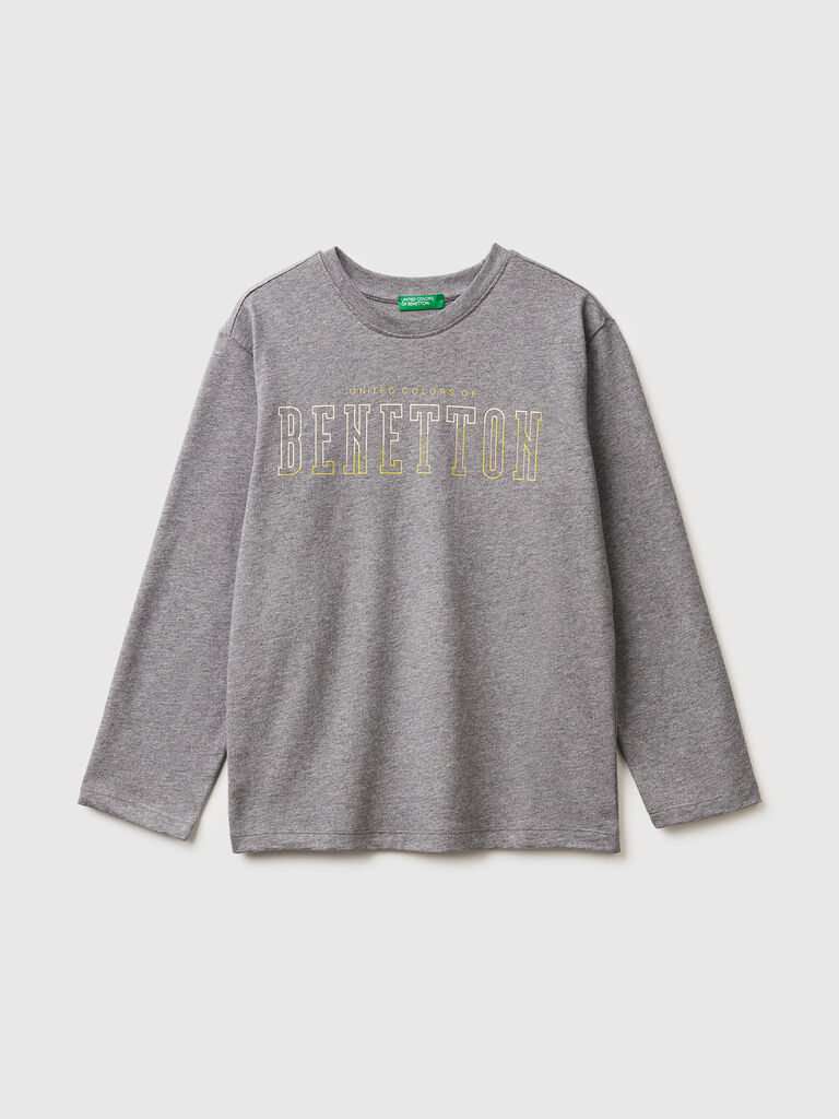 Warm t-shirt with logo print