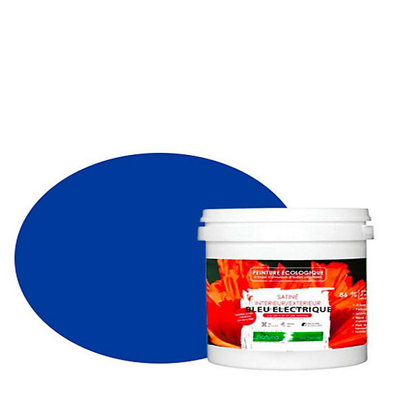 Bleu Electrique Peinture interieur exterieur aspect satin Natura - Bleu Electrique - 1L
