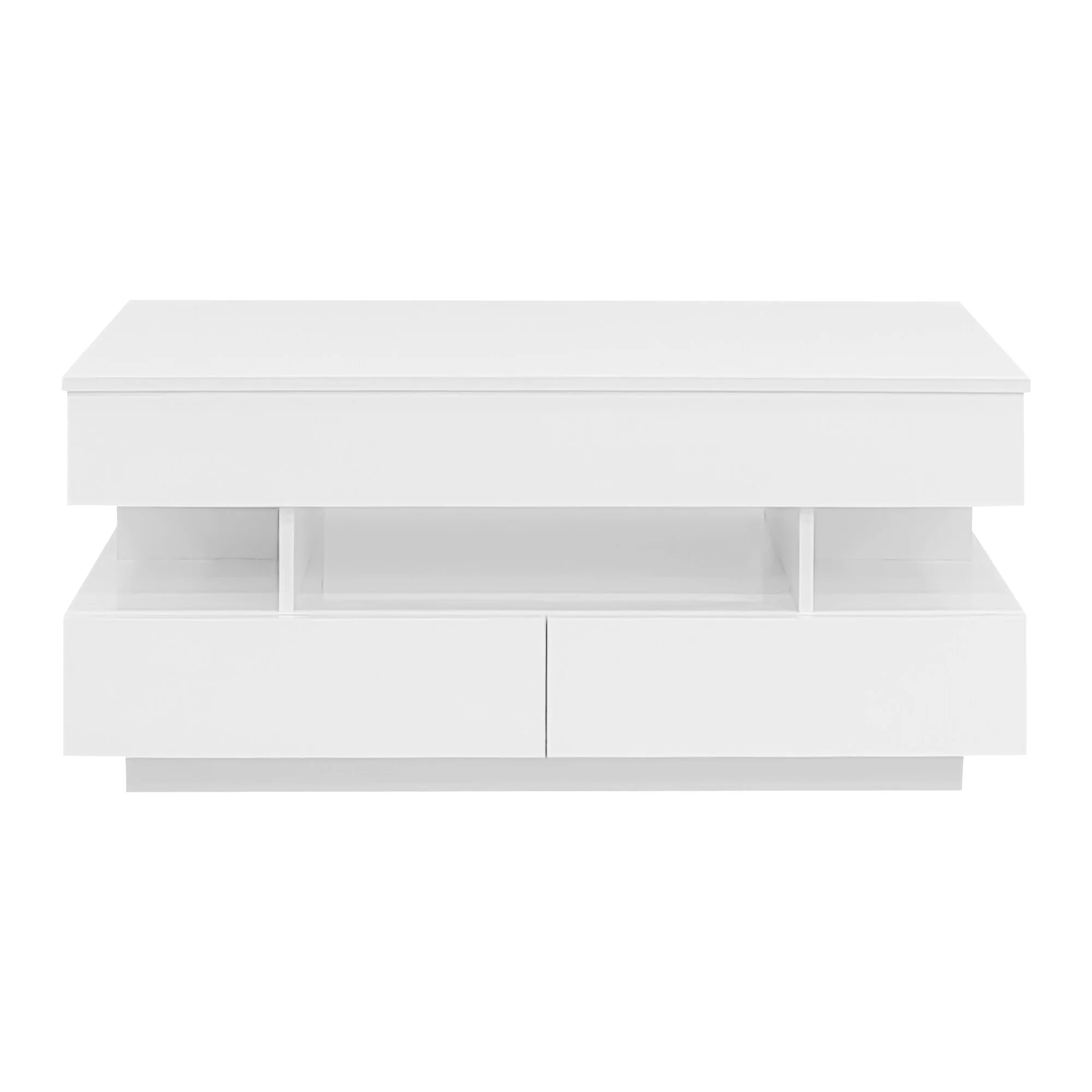 39x19'' Lift-Top Coffee Table with 2 Drawers for Living Room