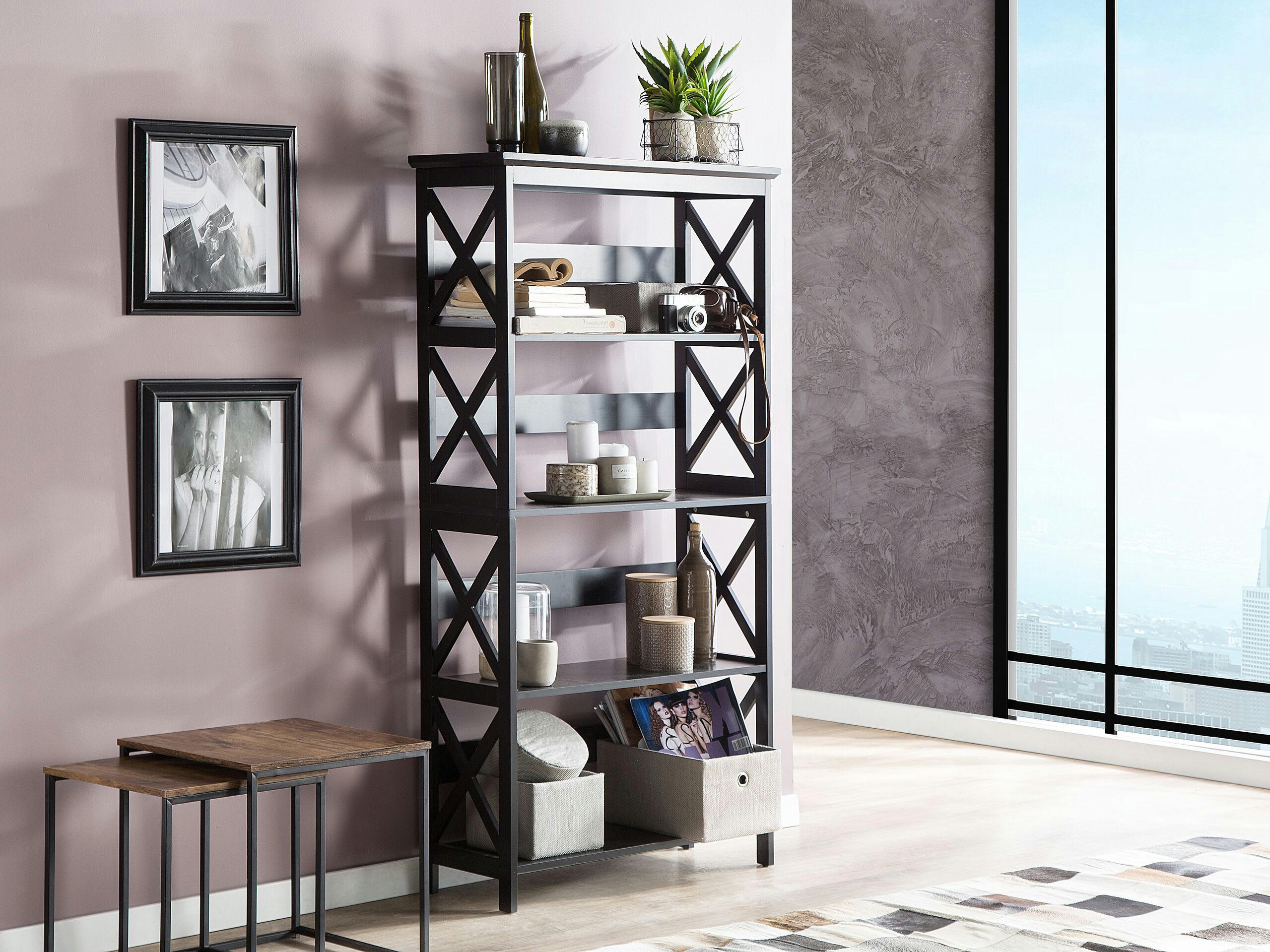 FOSTER - Bibliothèque noire 4 étages