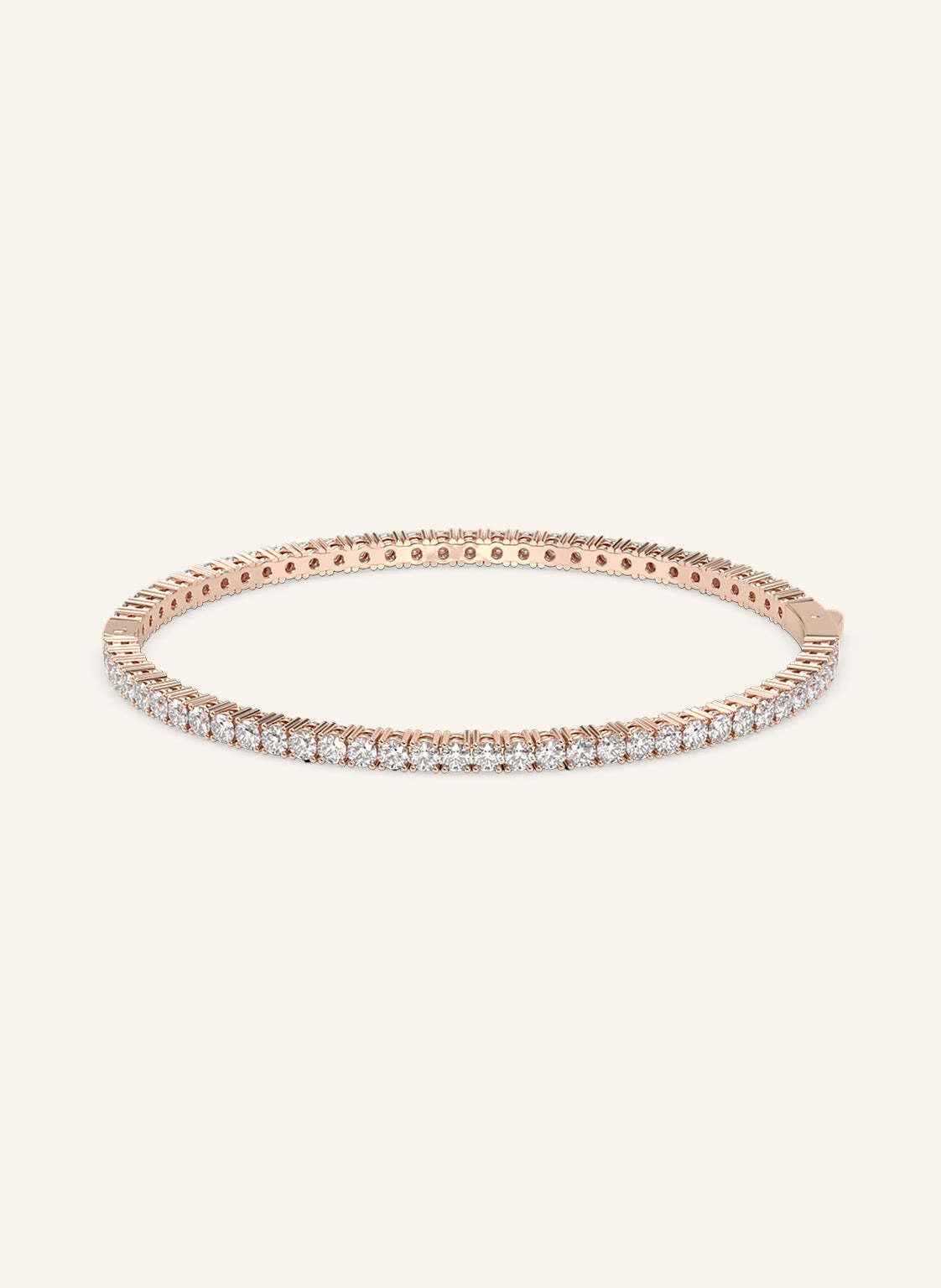 VEYNOU Armreif ETERNAL aus 14 Karat Roségold und 4,0ct. Lab-Grown Diamanten