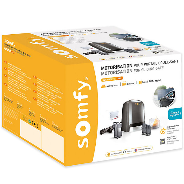 Motorisation de portail coulissant Somfy Slidymoove 600 2401406