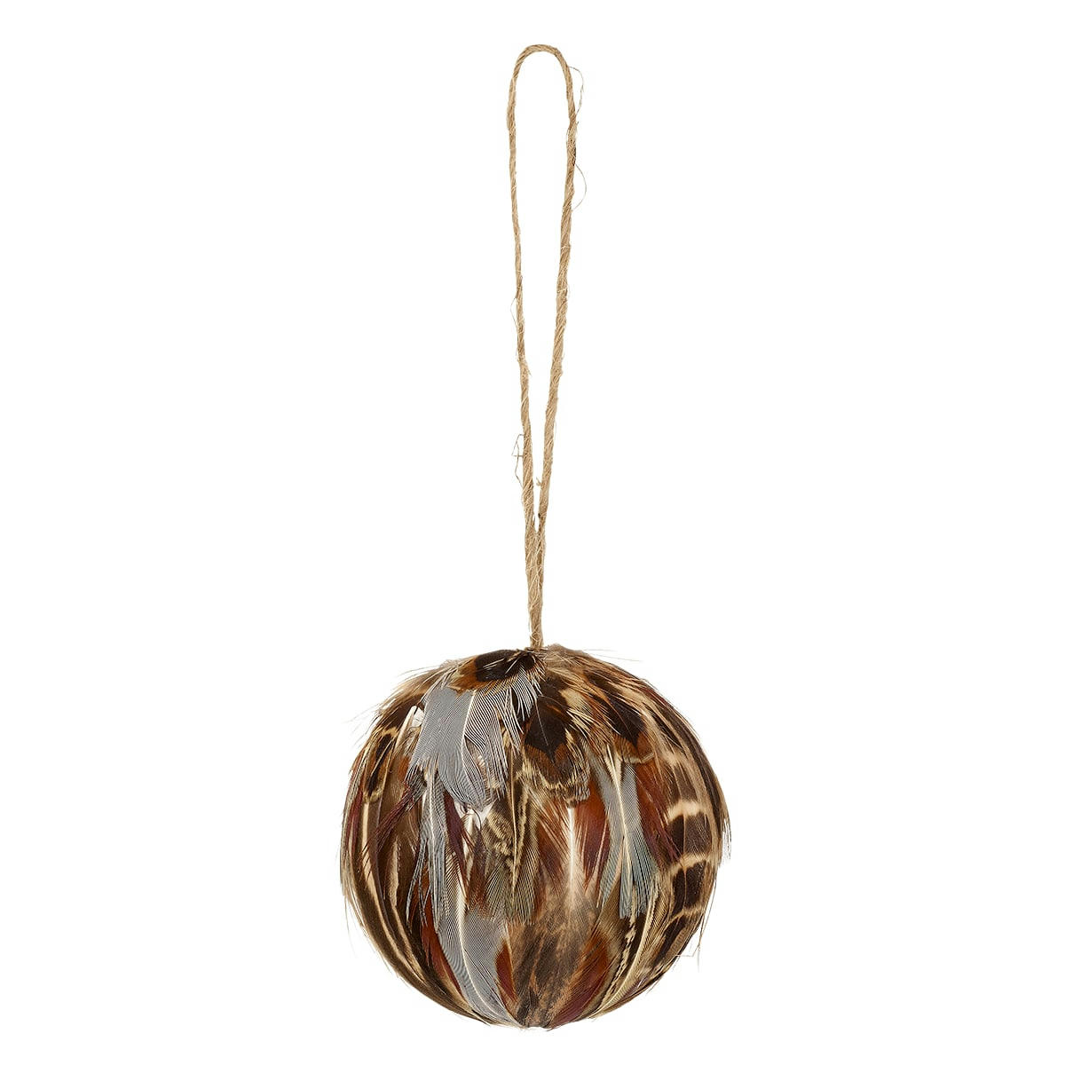 NOËL - Boule de noël plumes d6