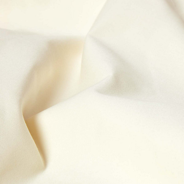 Drap plat en satin de coton égyptien 1000 fils ivoire, 180x290 cm - HOMESCAPES