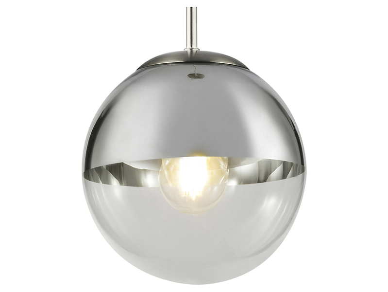 Lampa wisząca Varus metalowa srebrna