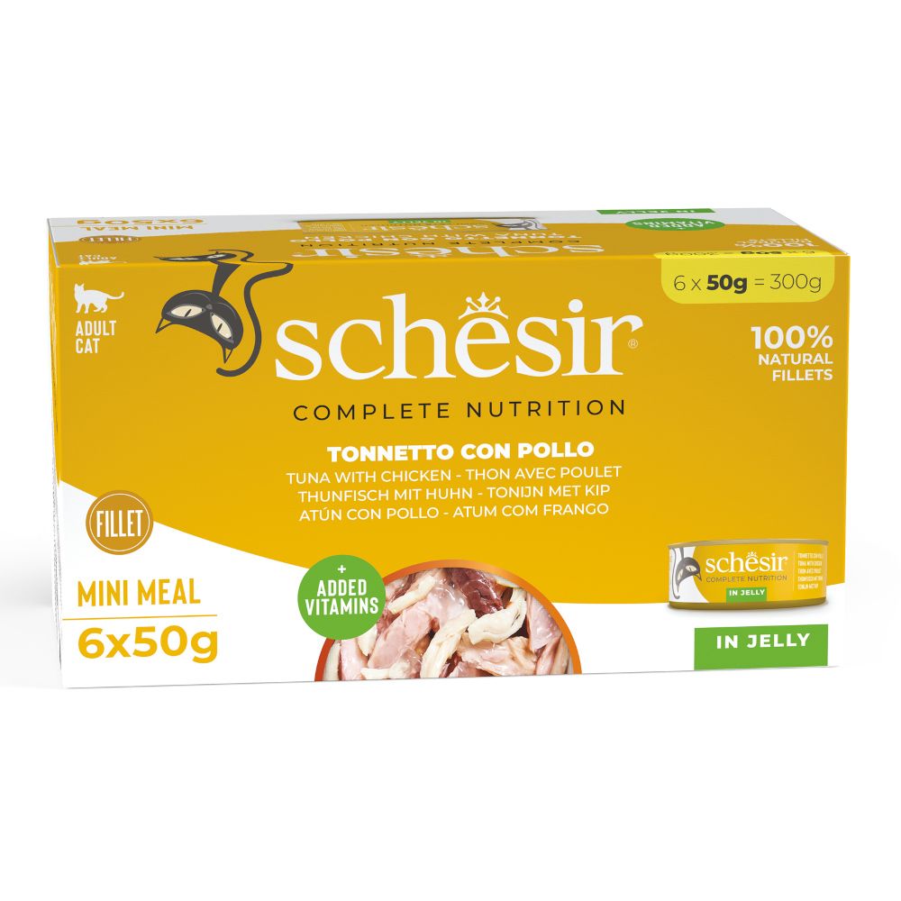 Schesir Complete Nutrition Fillet in Jelly 6 x 50g in Cans