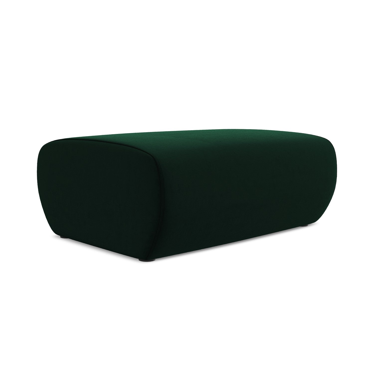 LaMiaSofa Poef Palermo - velours - flessengroen - 100x70x39