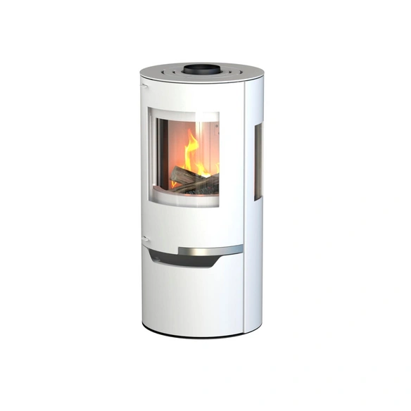 Kaminofen »Hiron Trio«, Weiß, Stahl, 6 kW