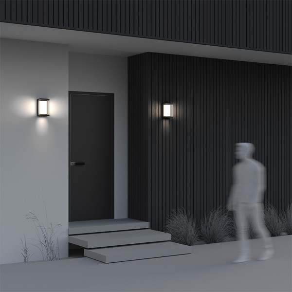 Kinkiet zewnętrzny BAKER STREET czarno-biały LED 10W 420lm Maytoni