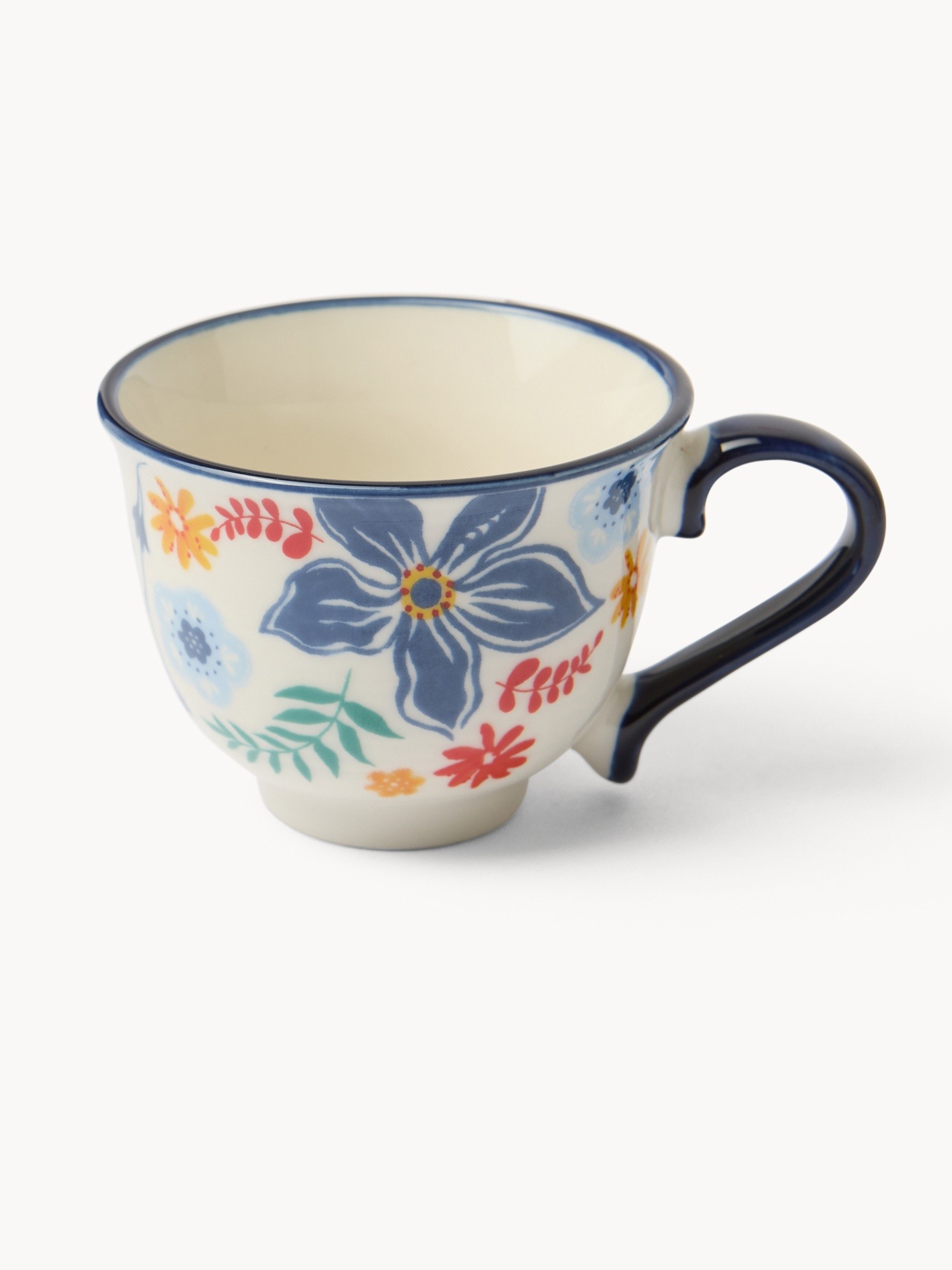 Tazze caff&egrave; in new bone china motivo fiori - Prezzo di lancio