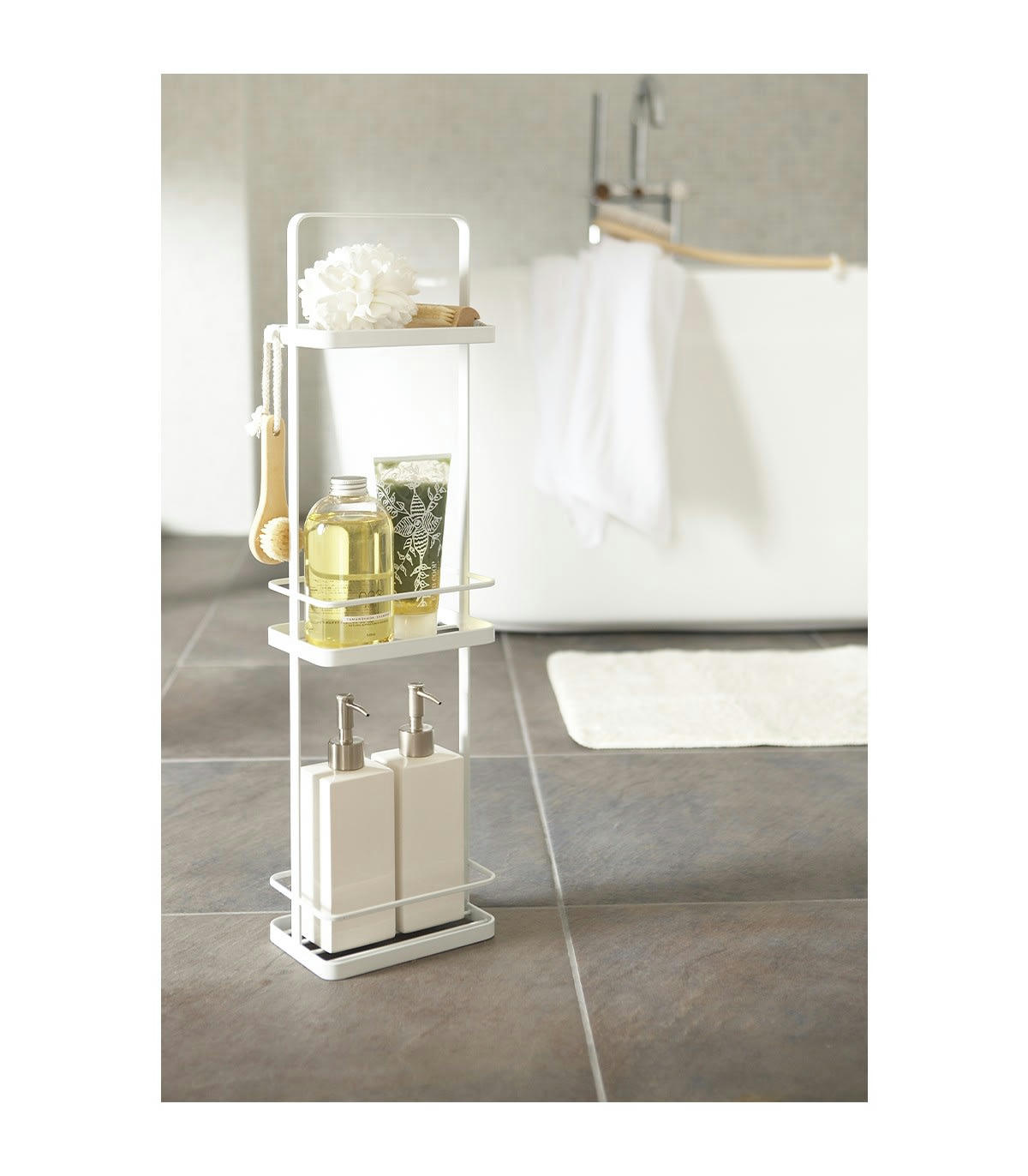 - Etagère de salle de bain à 3 niveaux - H67 cm