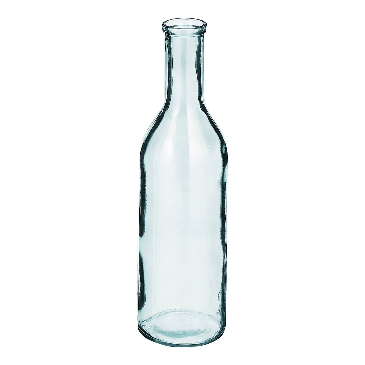 Mica Decorations Rioja Fles Vaas - H50 x Ø15 cm - Gerecycled Glas - Transparant
