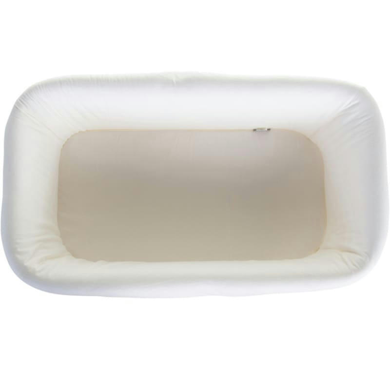 - Housse pour berceau en rotin rectangulaire écru