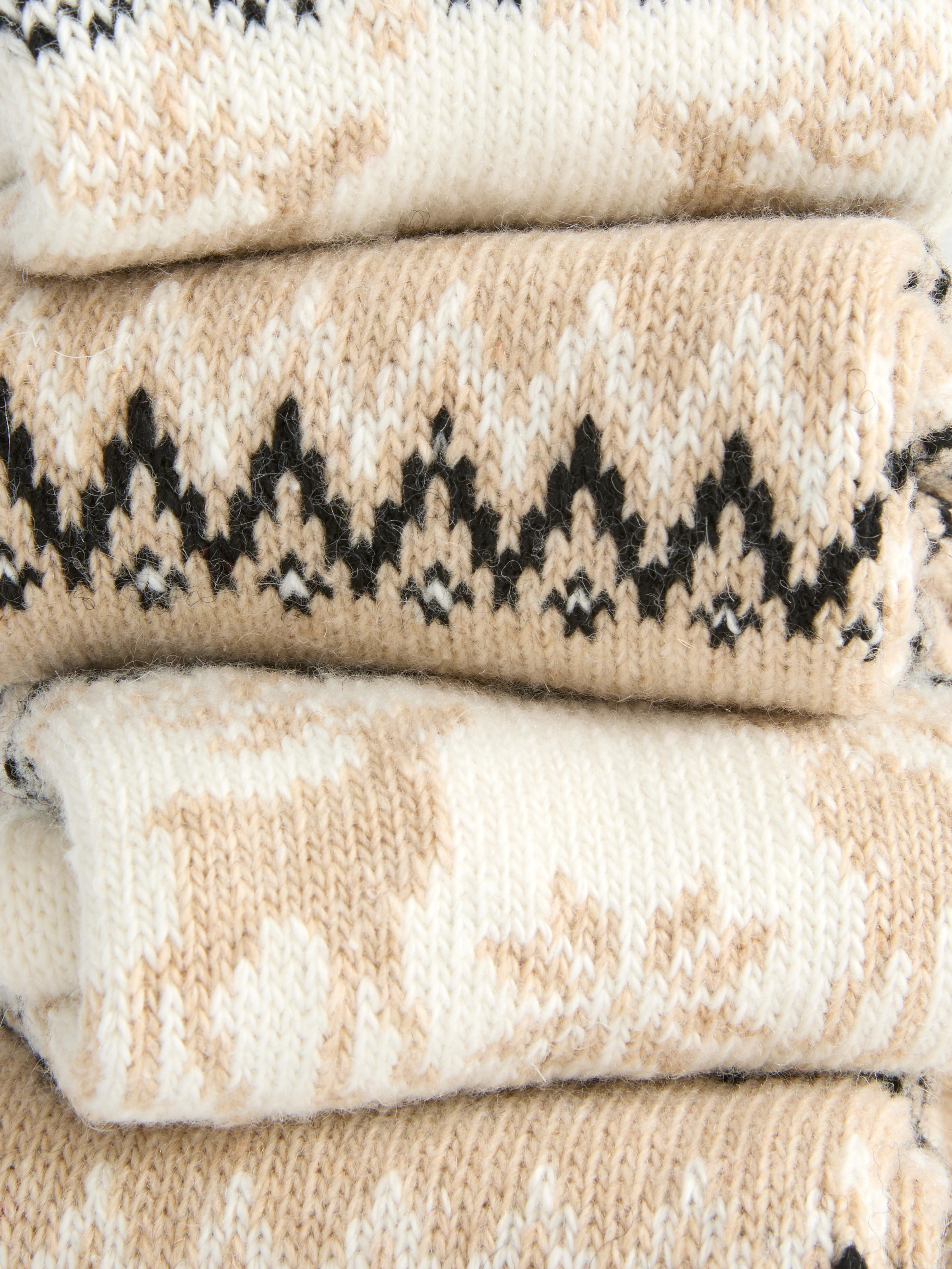 2pk Fair Isle Thermal Crew Socks