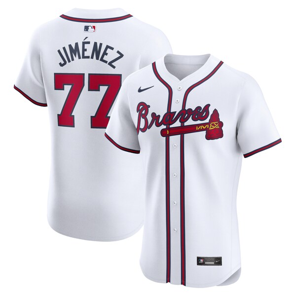 Joe Jimenez Atlanta Braves Nike Home Elite Player Jersey - White