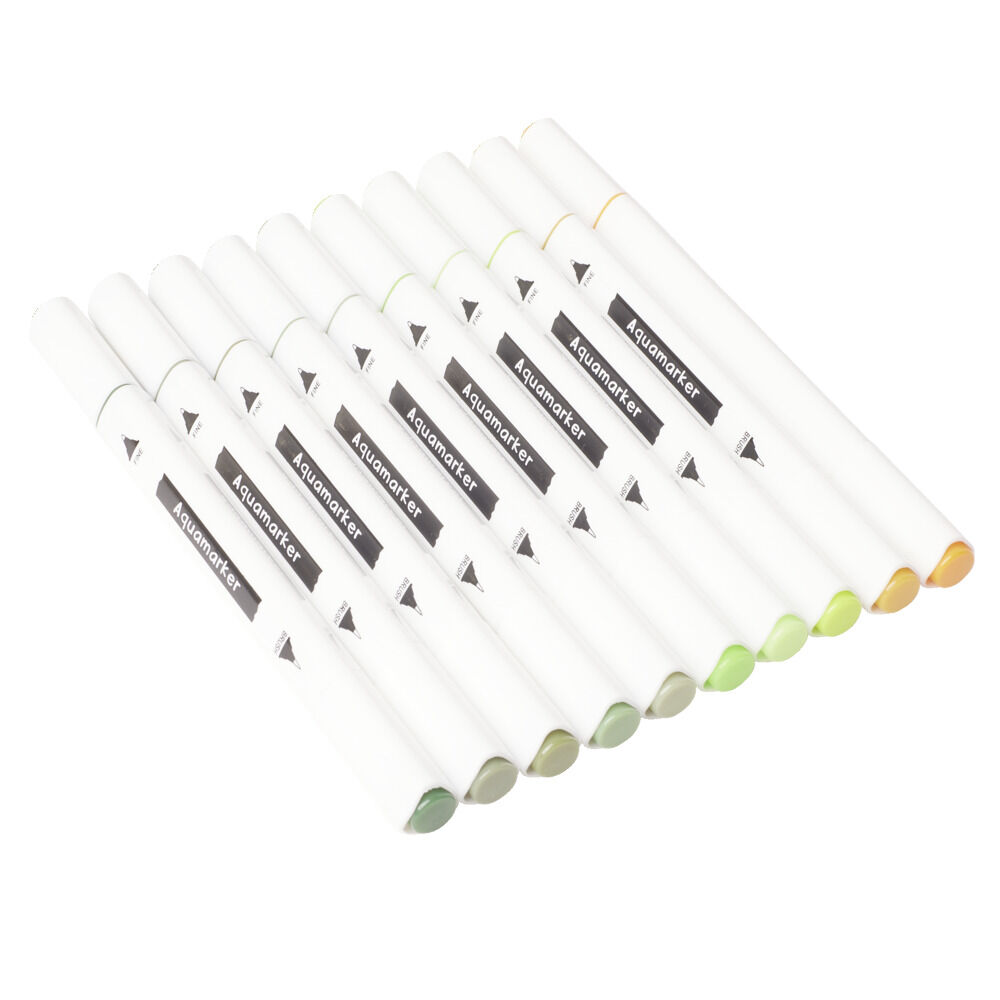 Marqueurs feutres double pointe 10 couleurs (3 modèles)