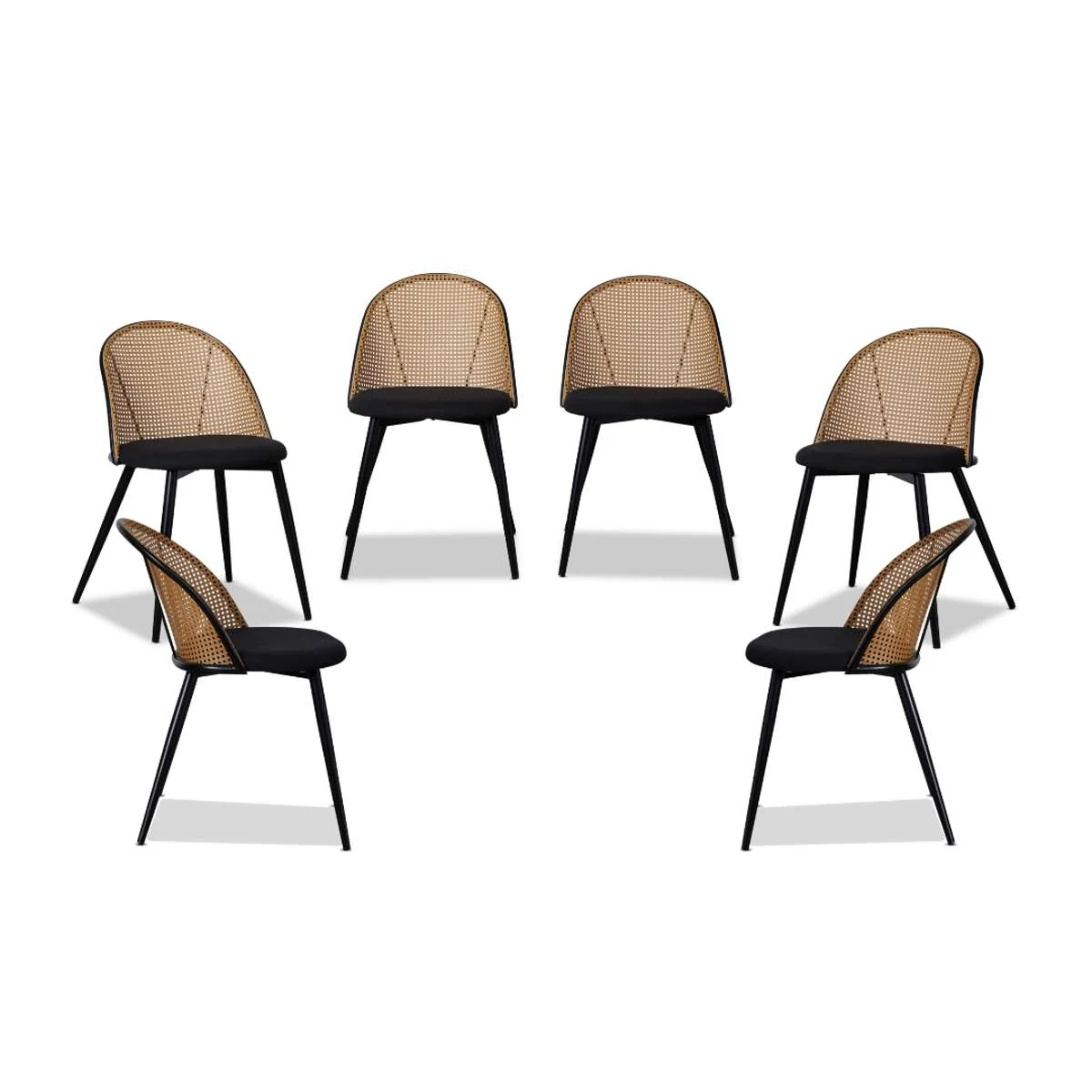 Avila Dining Chair - Black Set of Six Bundle