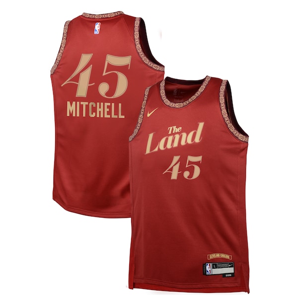 Donovan Mitchell Cleveland Cavaliers Nike Youth  Swingman Replica Jersey - City Edition - Wine