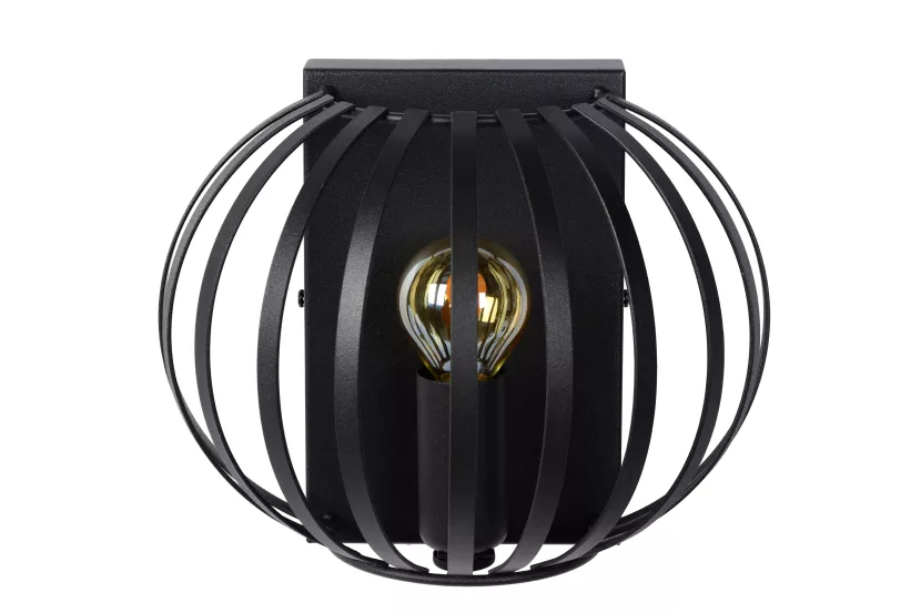 Kinkiet czarny MANUELA 1xE14x40W wym:17x14x14cm IP20 Lucide