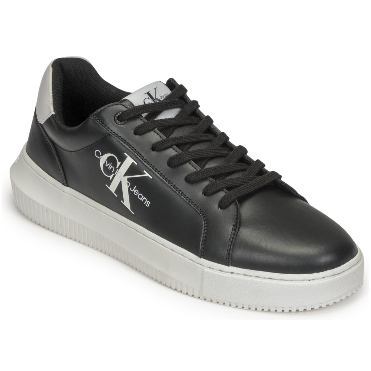 Calvin Klein Jeans - CHUNKY CUPSOLE MONOLOGO - Black / White