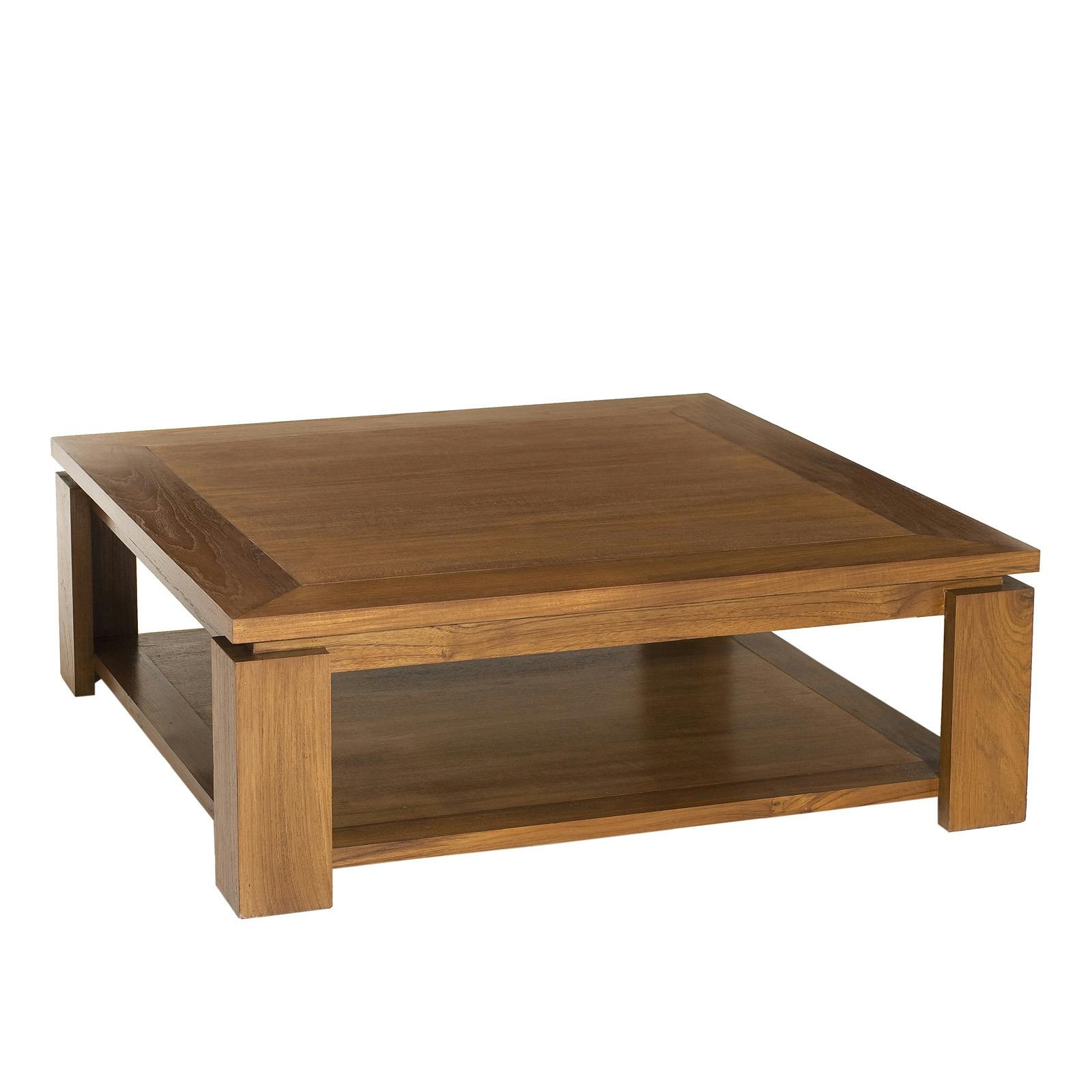 Table basse double plateau 90x90cm BISHO