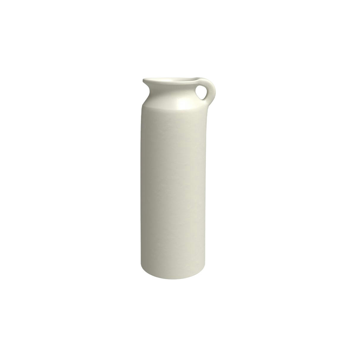 SOIZIC - Vase blanc en terre cuite H39cm