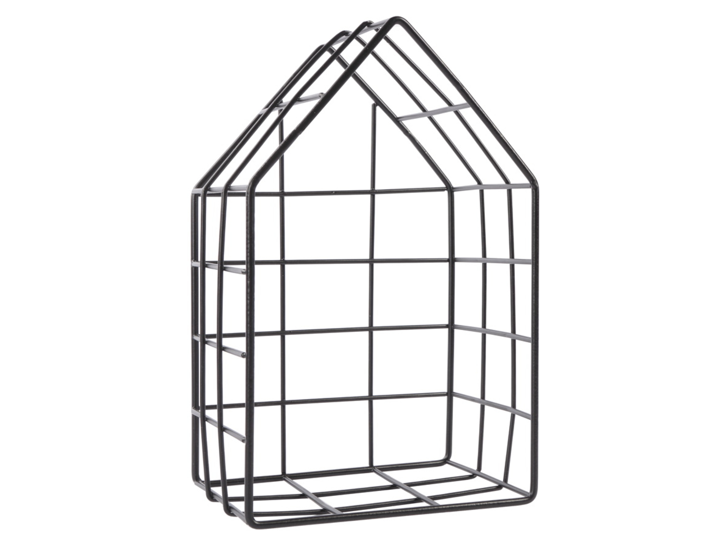 Półka dekoracyjna metalowa 16x26 cm czarna