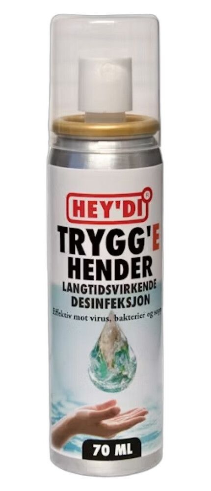 DESINFEKSJONSMIDDEL HEYDI TRYGGE HENDER 70 ML