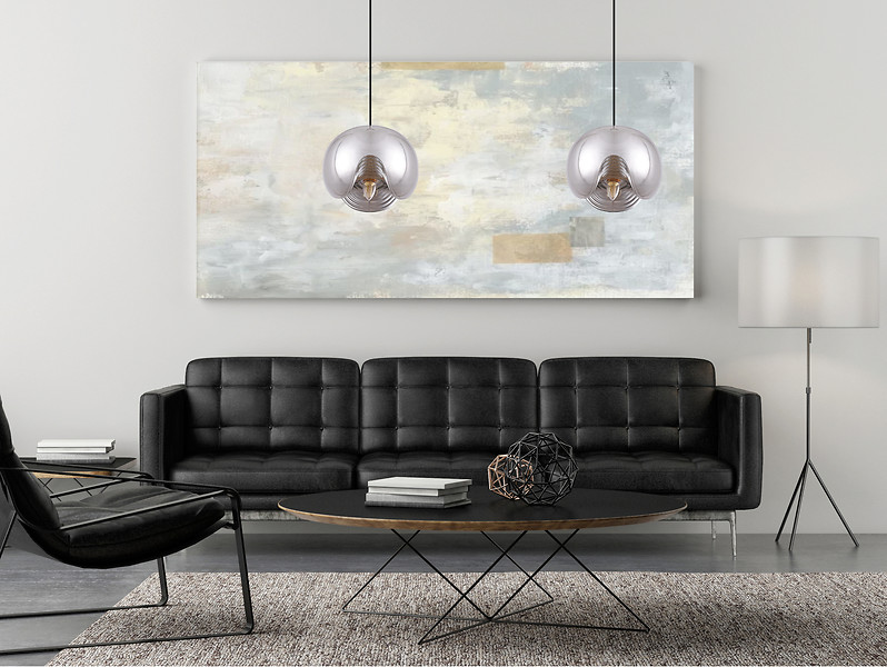 Lampa wisząca Cindy metalowa grafitowa