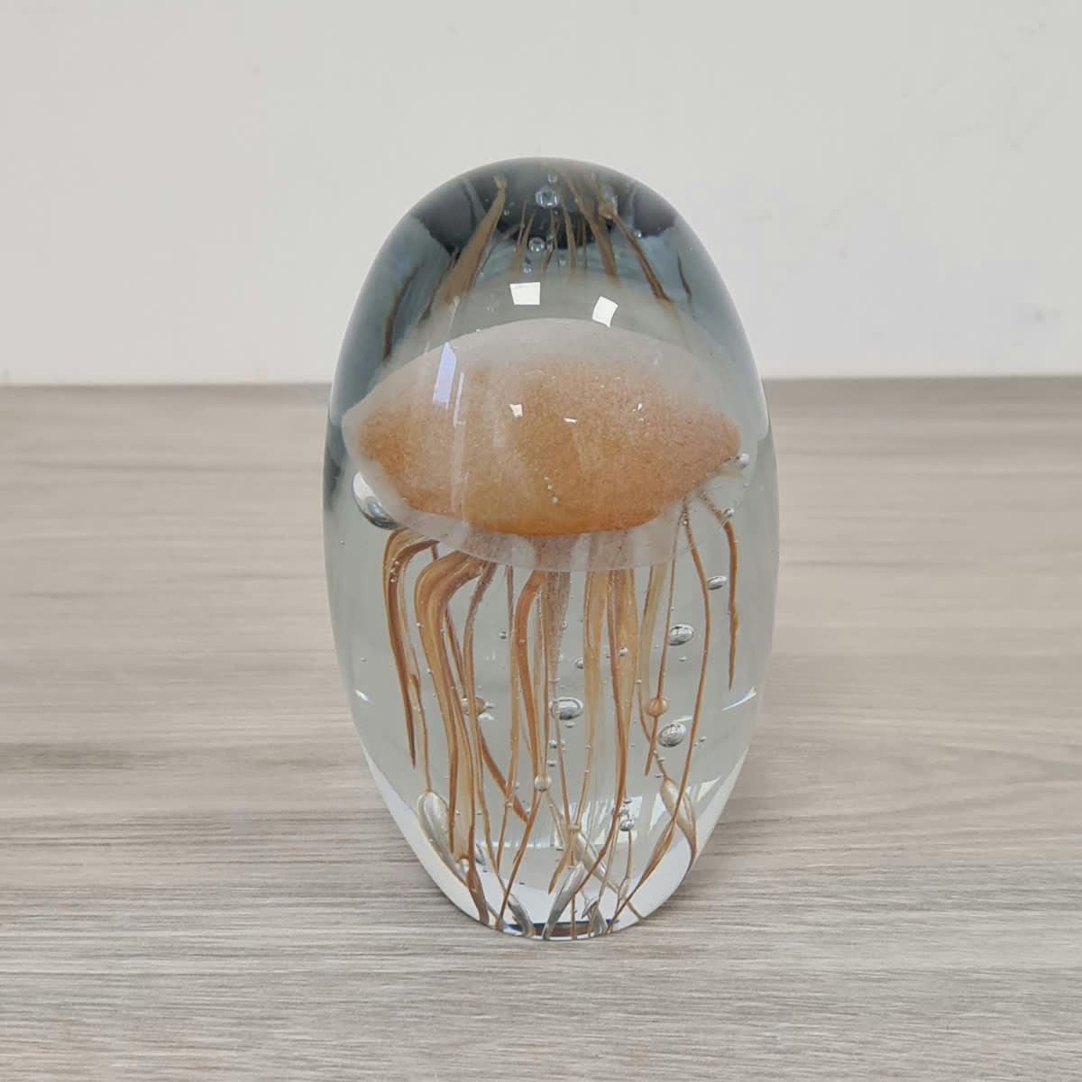 - Presse papier Méduse en verre 12.5 cm