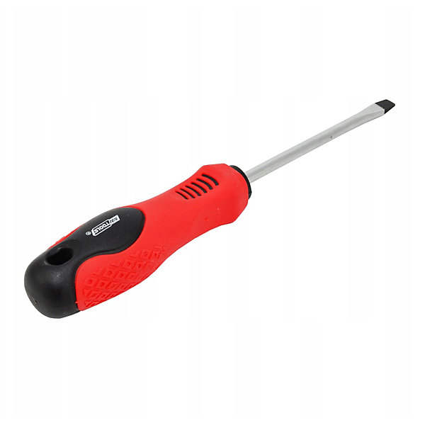 AW Tools - Tournevis plat Rouge / Noir (100 mm x 3 mm)