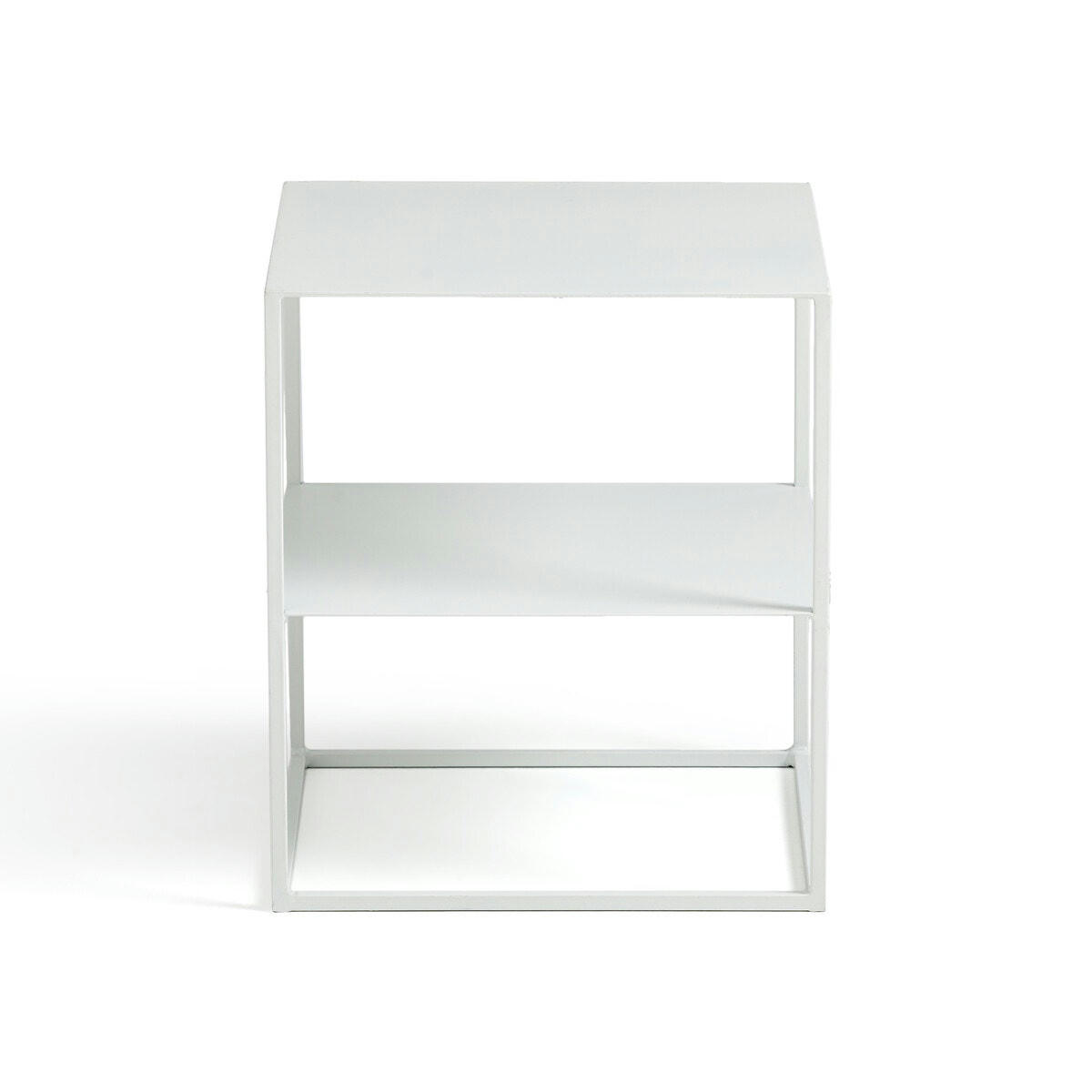 Chevet métal acier, 2 plateaux, Janik