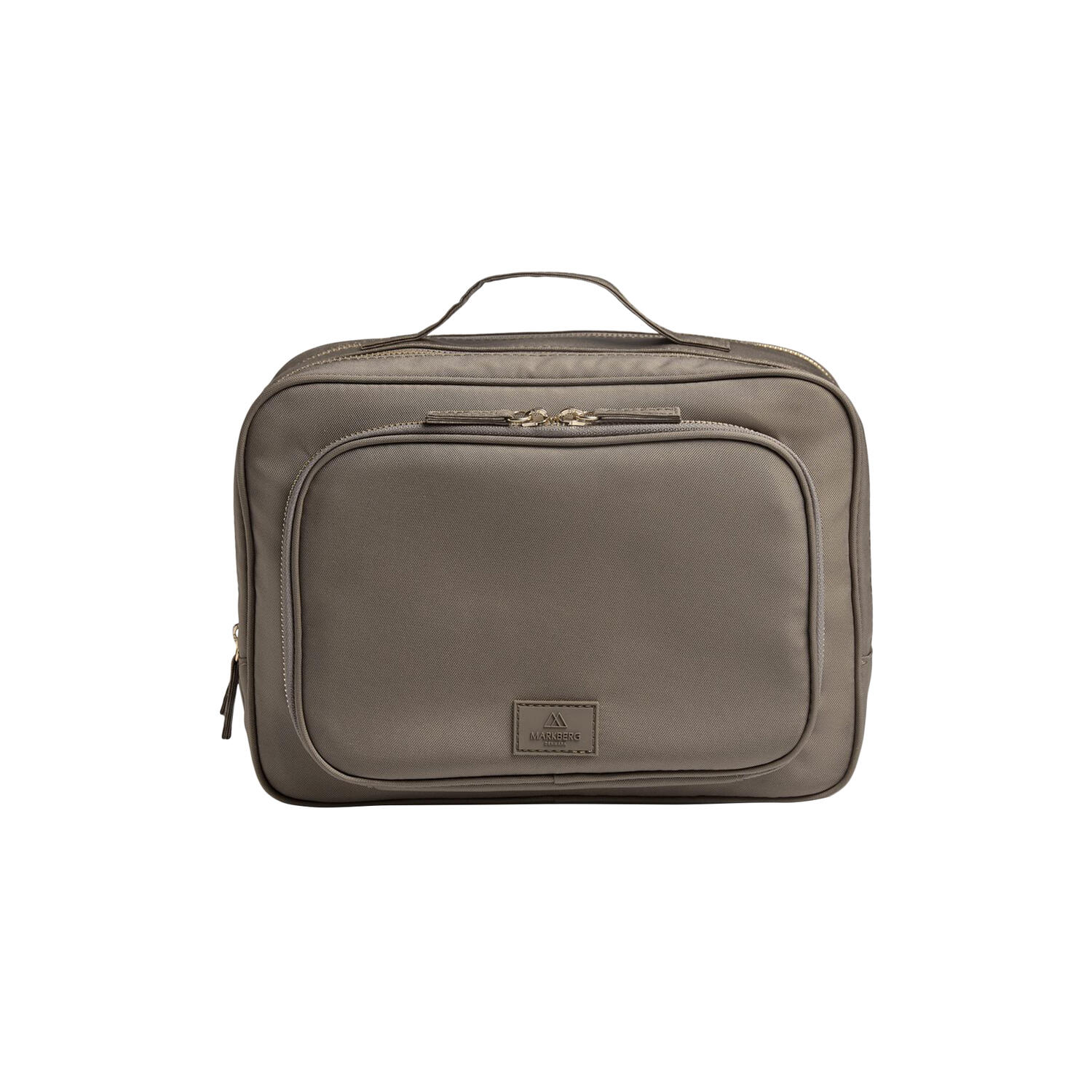 GuardMBG Toiletry Bag Rec., walnut w/gold