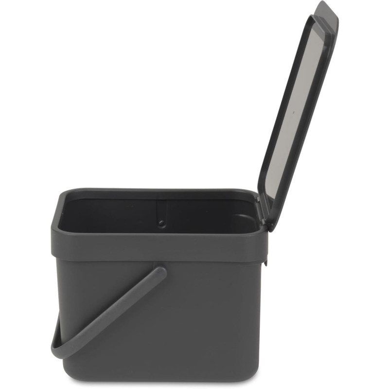 Poubelle de table Sort & Go 6 L grise BRABANTIA