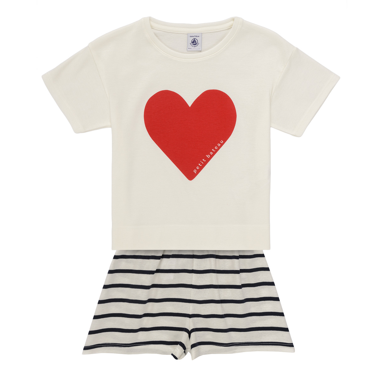 Petit Bateau - BRUNETA - White / Red / Blue