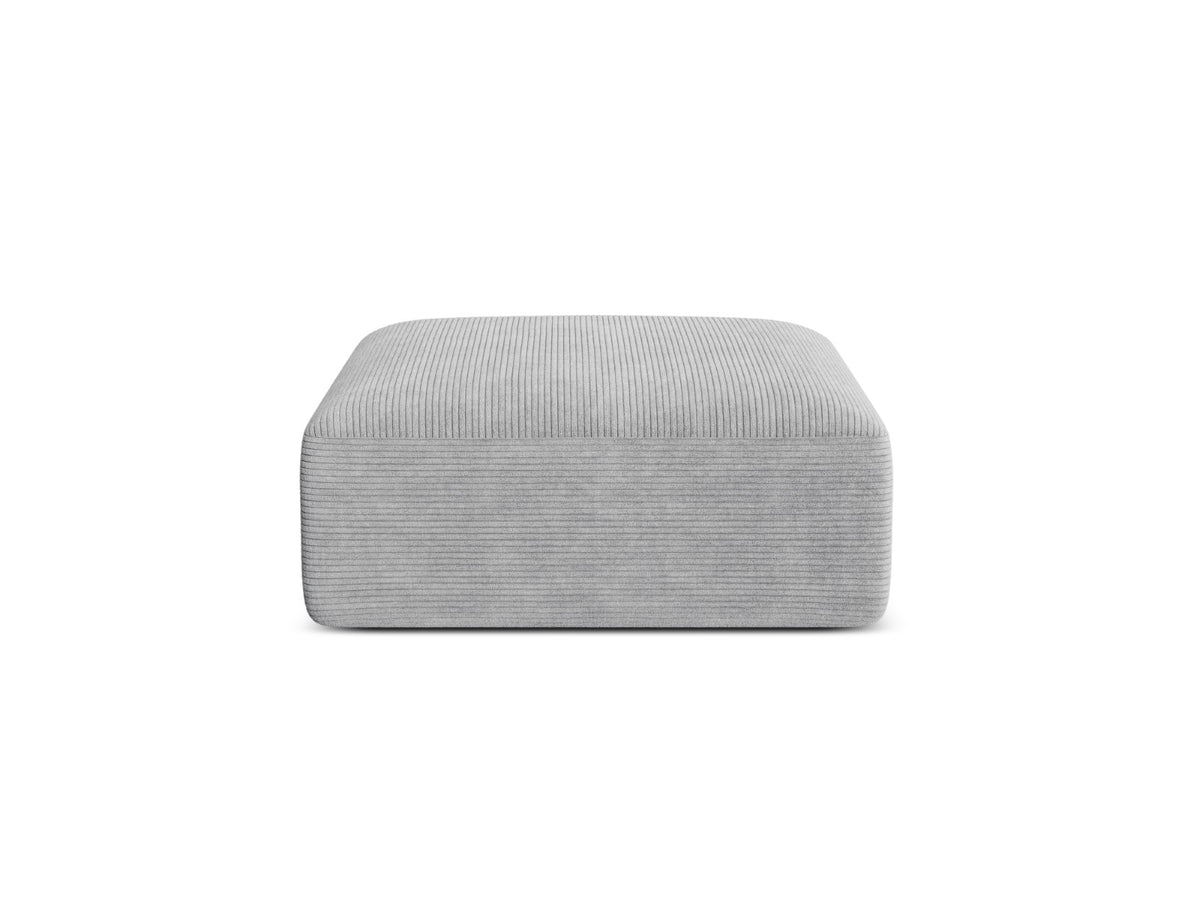 Cosmopolitan Design Poef Campi ribfluwelen geld - 90x90x40cm