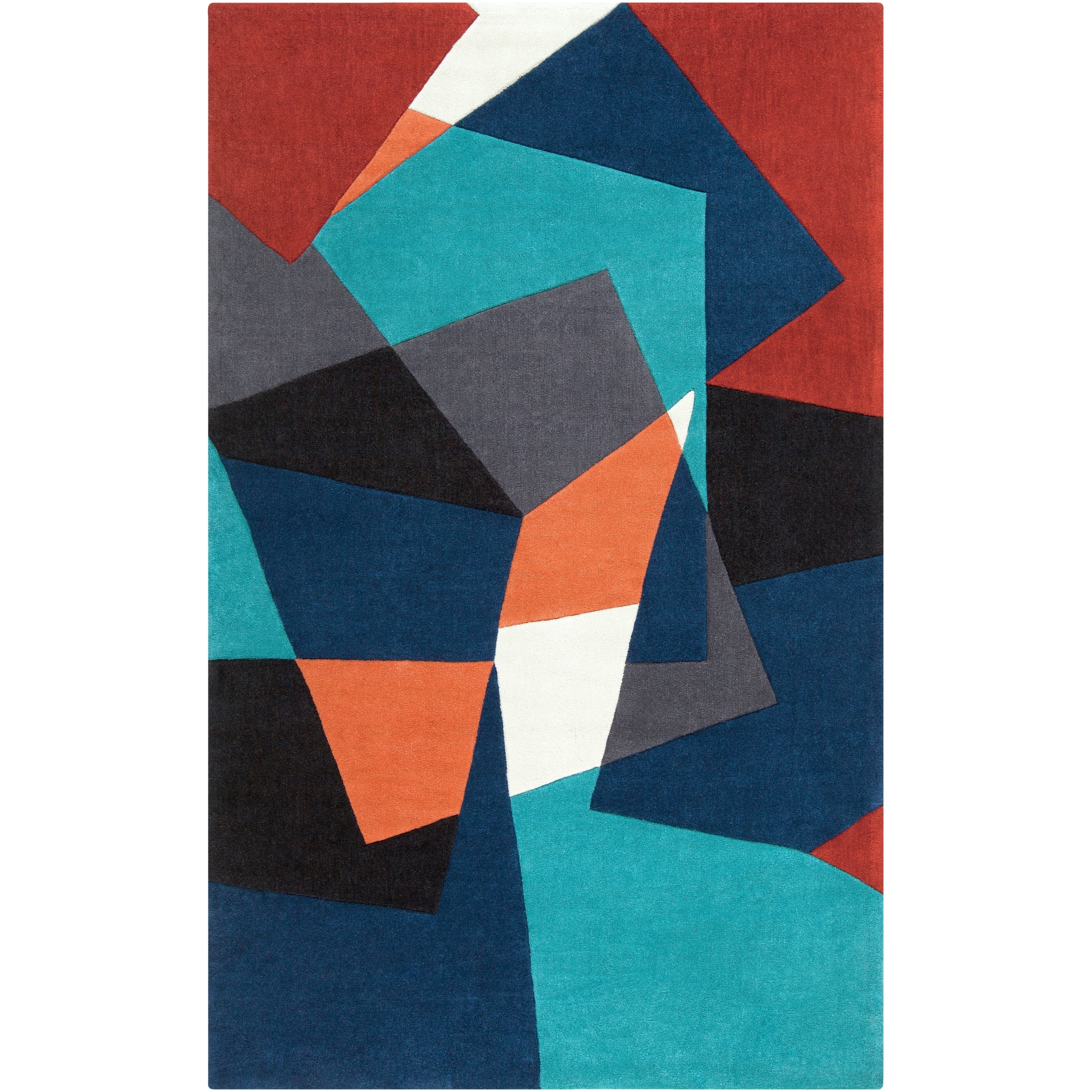 Hand-tufted Abstract Geometric Contemporary Accent Area Rug