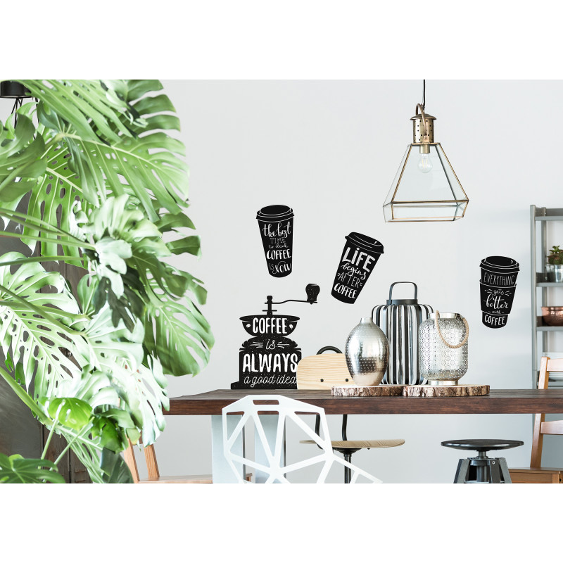 Planche de stickers Café 48 x 68 cm
