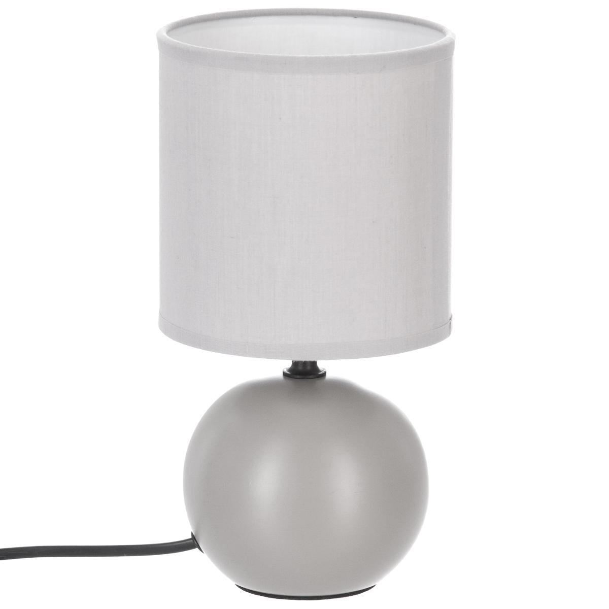 Ceramic lamp "Tim&eacute;o" Mouse grey matt, H.25 cm
