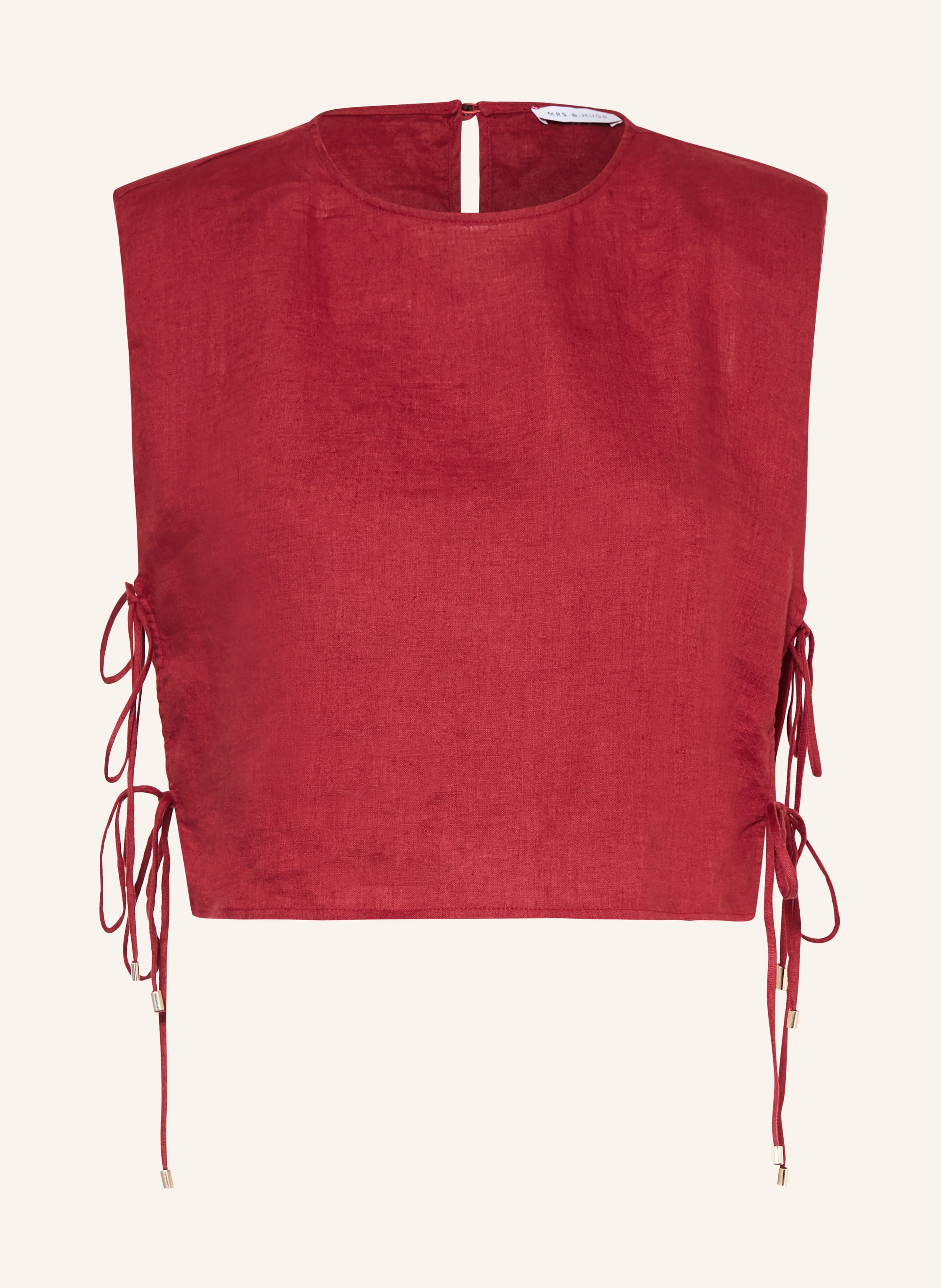 MRS & HUGS Cropped-Shirt aus Leinen