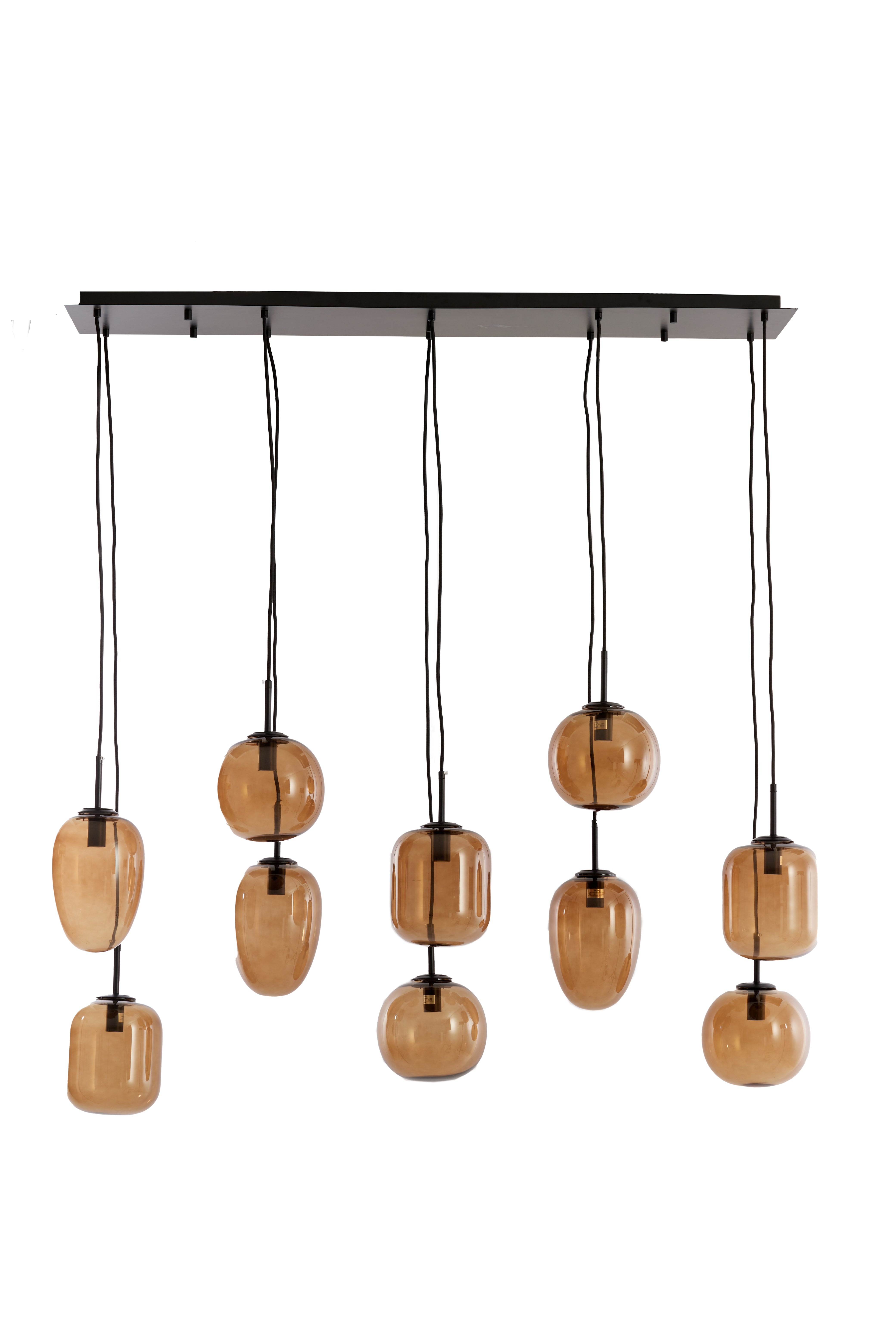 Light & Living hanglamp MEZZA - 120x18x23cm - bruin