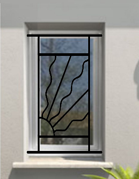 Grille de Defense Estivale pour Fenetre H 115 cm x L 60 cm (côte tableau)
