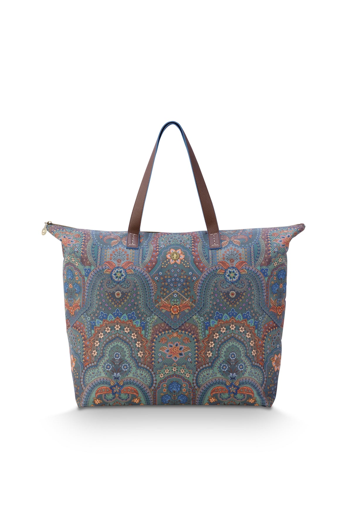 Pip Studio - Tilda Tote Bag Dames - Jabali - Blauw - 66x20x44cm