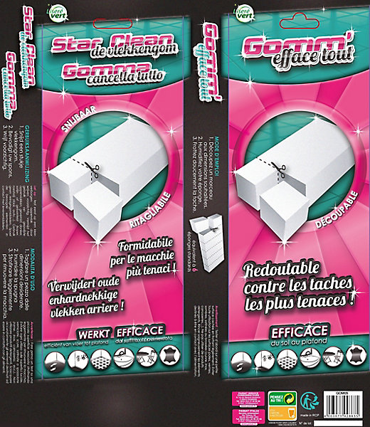 Gomme Magique Efface Tout découpable 31cm